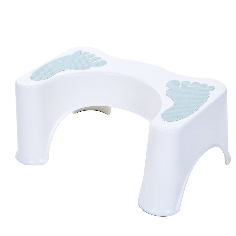 

Thickening Plastic Toilet Seat Footrest, Light blue