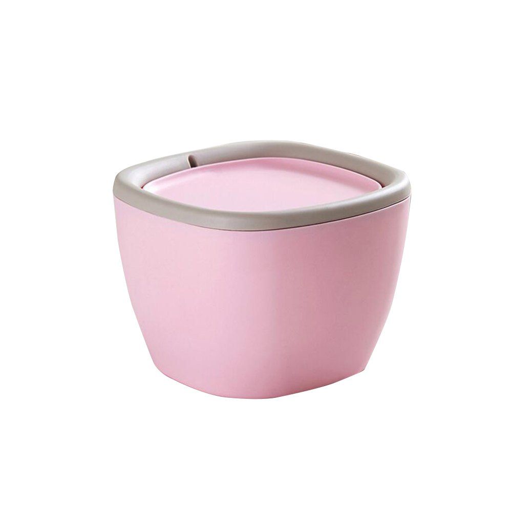 

Mini Rocker Desktop Trash Can, Light pink