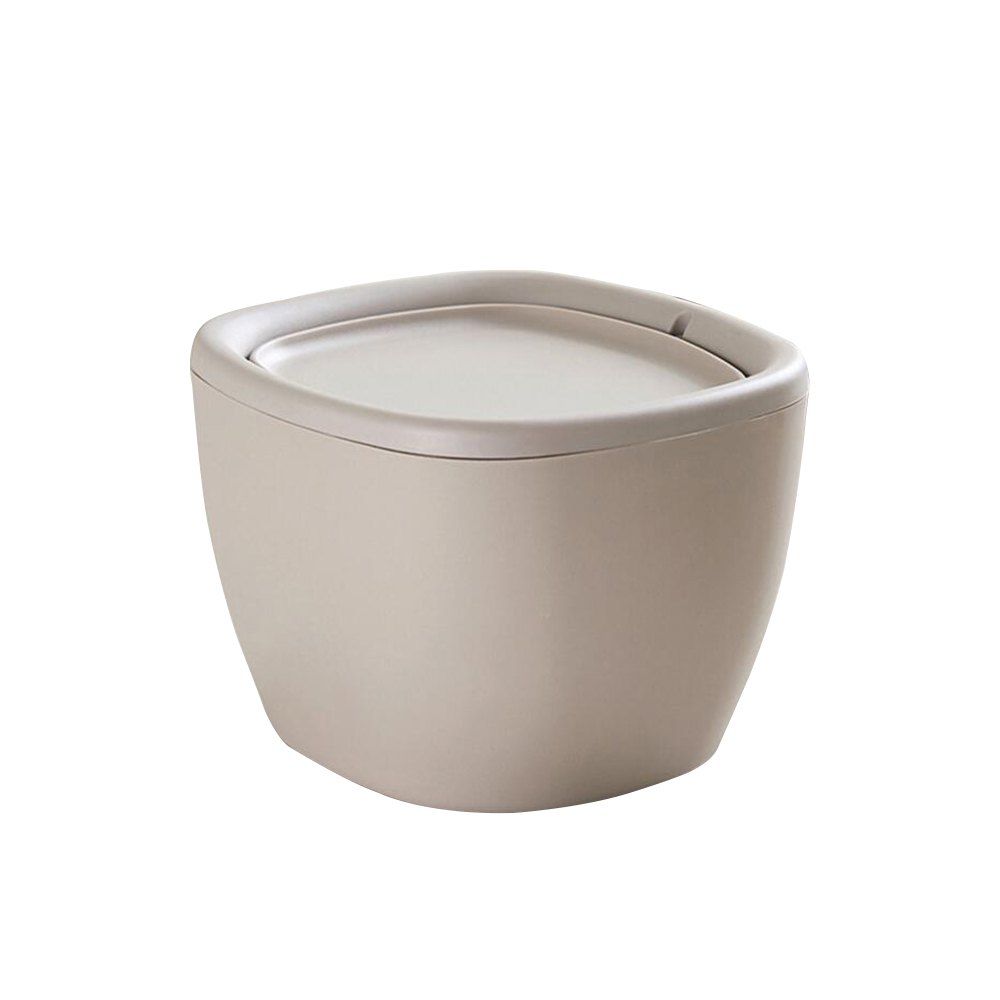 

Mini Rocker Desktop Trash Can, Light khaki