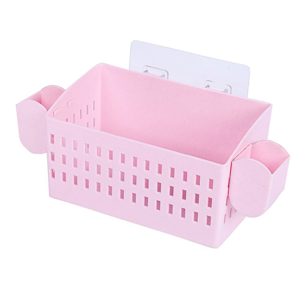 

Bathroom Punch-Free with Suction Cup Storage Rack, Pig pink