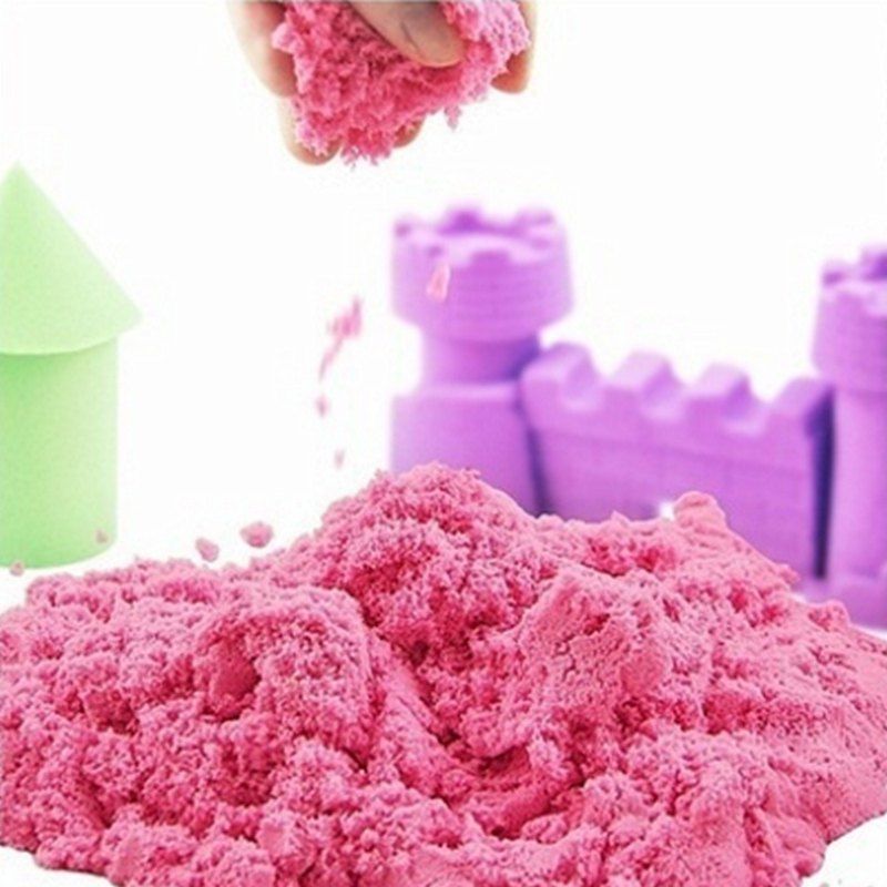 

Non Toxic Space Sand Indoor Building Toys Education Children Hands-on Ability, Pink