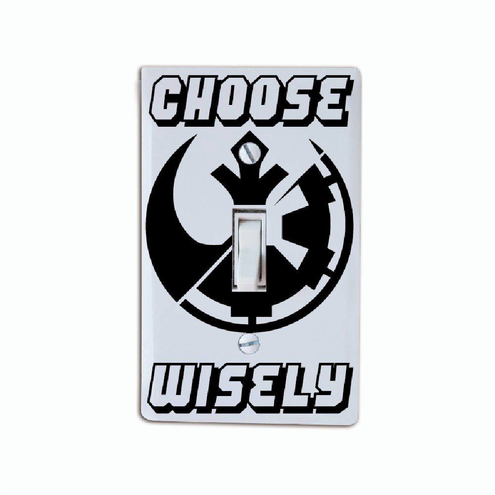

Creative Decor Movie Icon Cartoon Light Switch Sticker Vinyl Wall Decal, Black