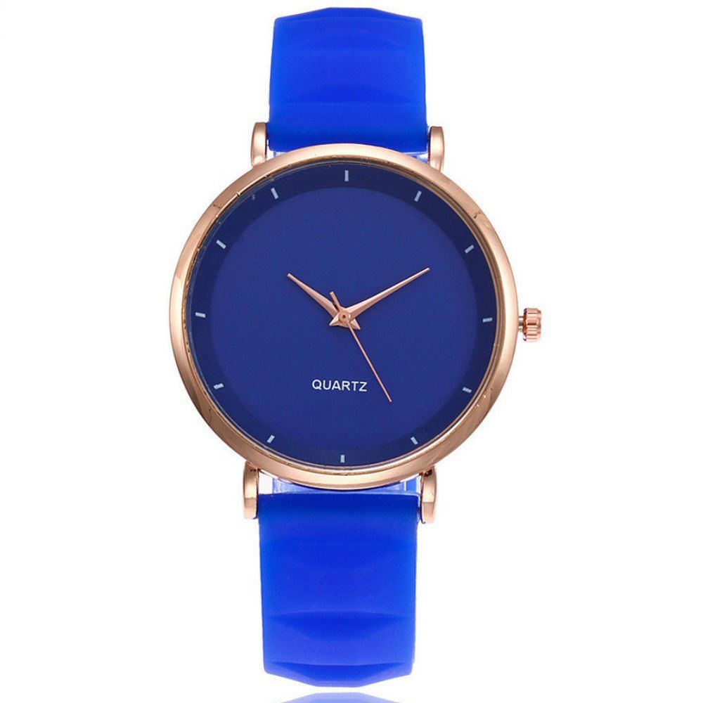 

Fashion Jelly Silicone Women Watches Luxury Brand Casual Ladies Quartz Watch, Blue