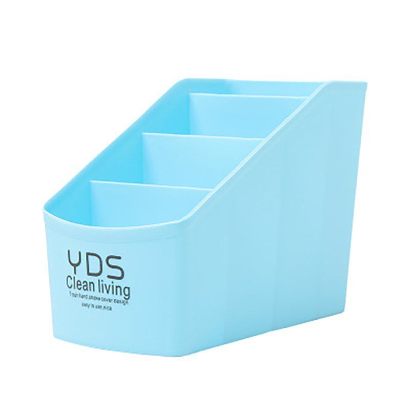 

DIHE Multifunction Plastic Stationery Cosmetics Desktop Storage Box, Blue