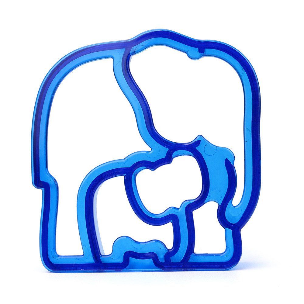 

Elephant Shape Kid Lunch Sandwich Toast Cookie Cutter Cake Bread Biscuit Mold, Ocean blue