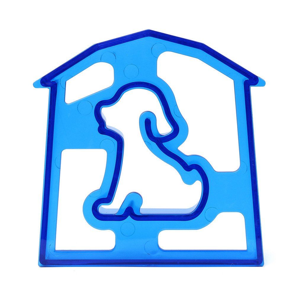 

Cute Dog Shaped Kid Lunch Sandwich Toast Cookie Cutter Cake Bread Biscuit Mold, Ocean blue