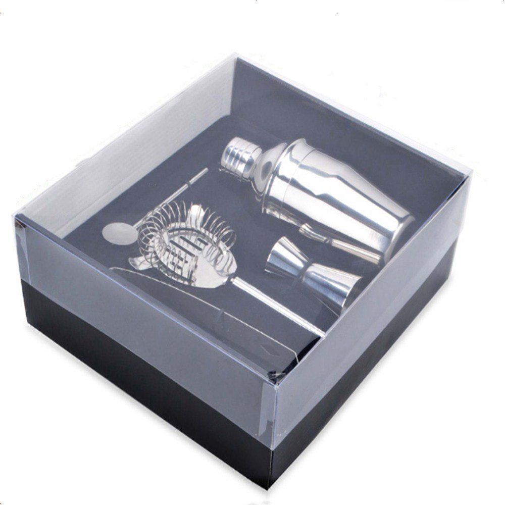 

350ML Fine Tuning Shaker Five-Piece Set of Wine Toning Snow Bottle, Silver