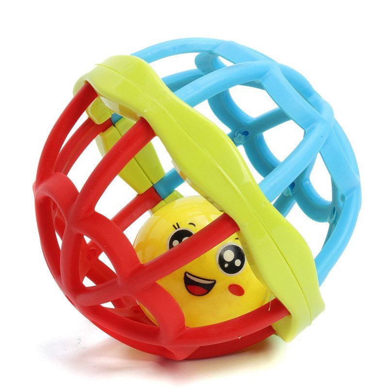 

Intelligence Baby Hand Grasping Ball Rattle Toy, Multi