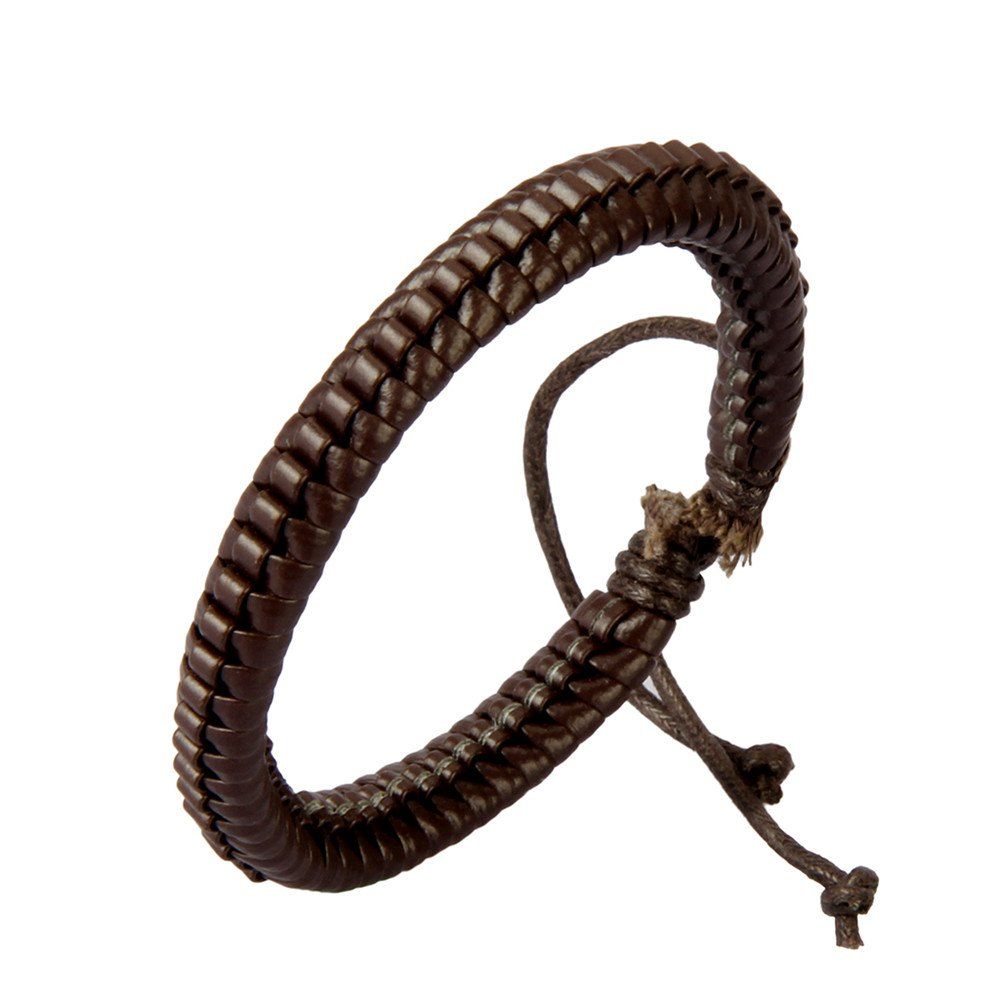 

Fashion Ornament Weave Multi Color Rope Bracelet, Coffee
