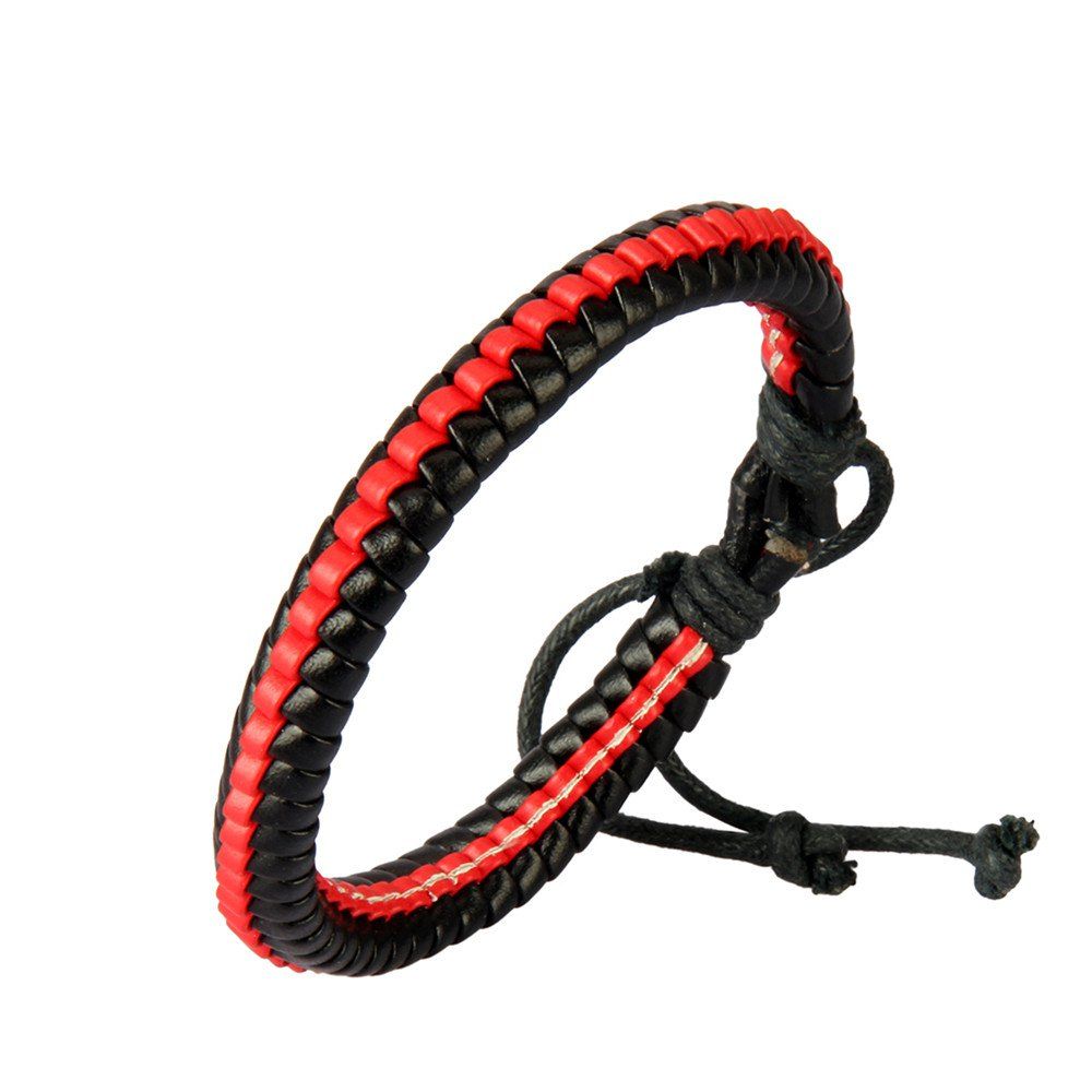 

Fashion Ornament Weave Multi Color Rope Bracelet, Red