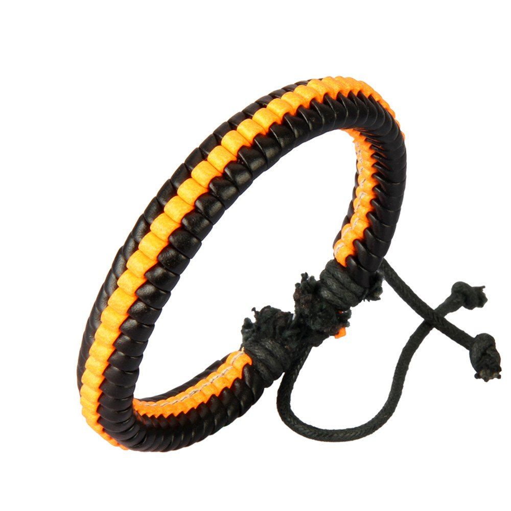 

Fashion Ornament Weave Multi Color Rope Bracelet, Orange