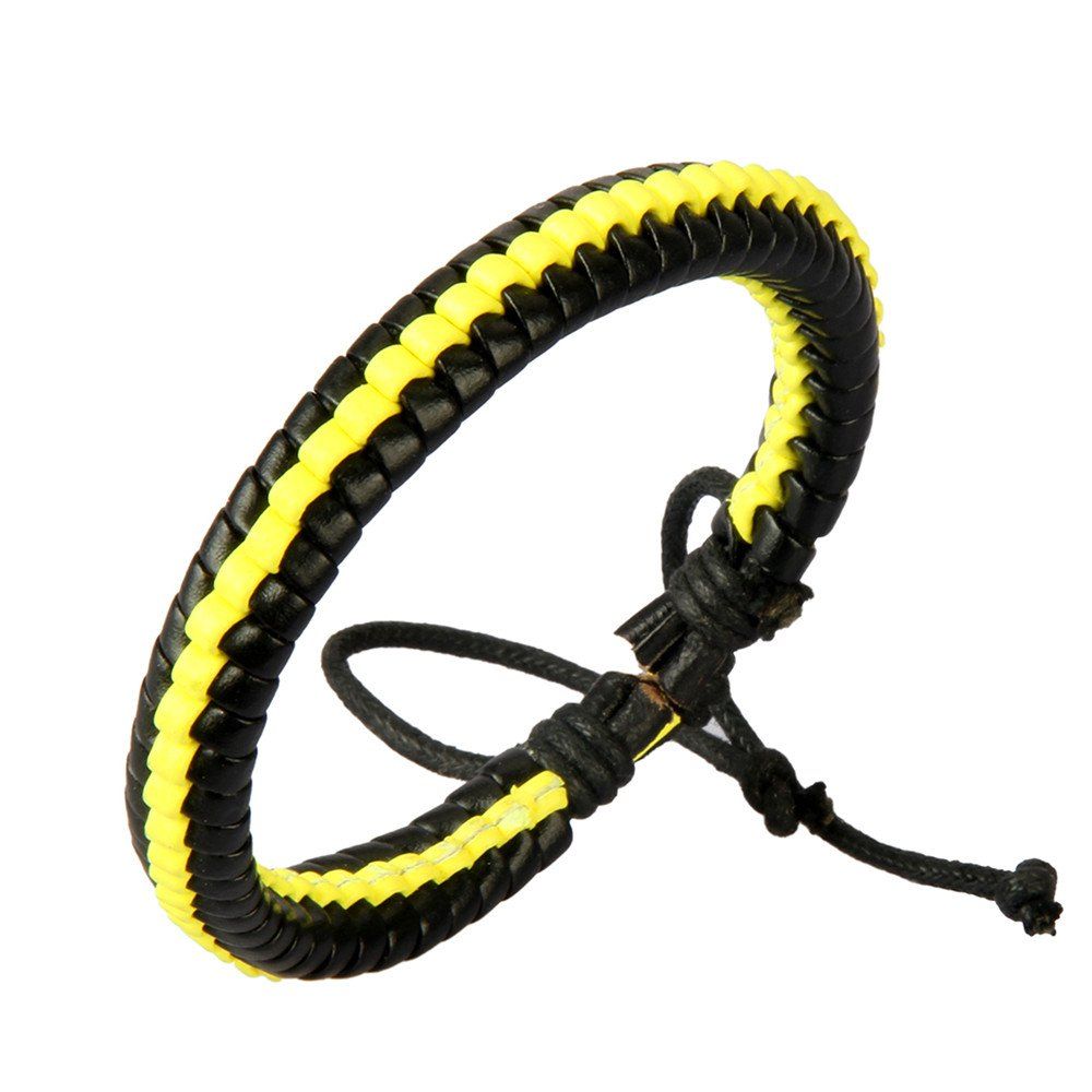 

Fashion Ornament Weave Multi Color Rope Bracelet, Yellow