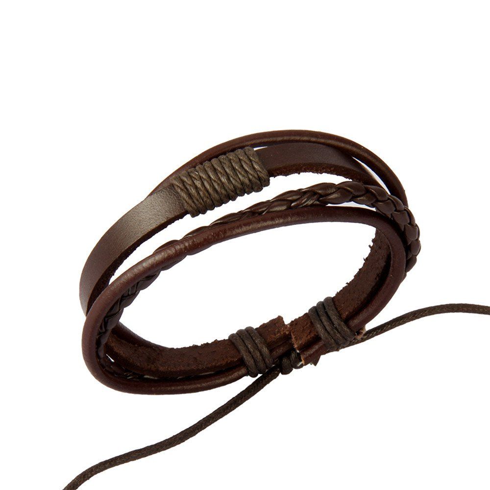 

Fashion Jewelry Single Ring Rope Bracelet, Coffee