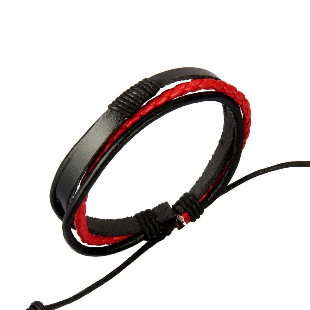 

Fashion Jewelry Single Ring Rope Bracelet, Red