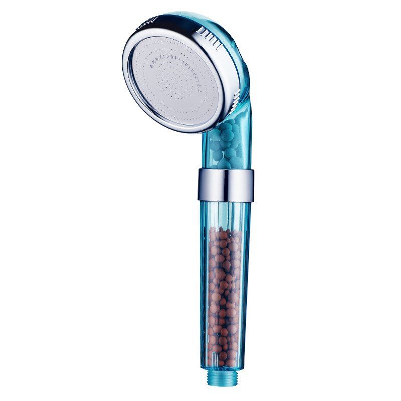 

Water Saving Shower Head Anion SPA Filtration Handheld Nozzle, Blue green