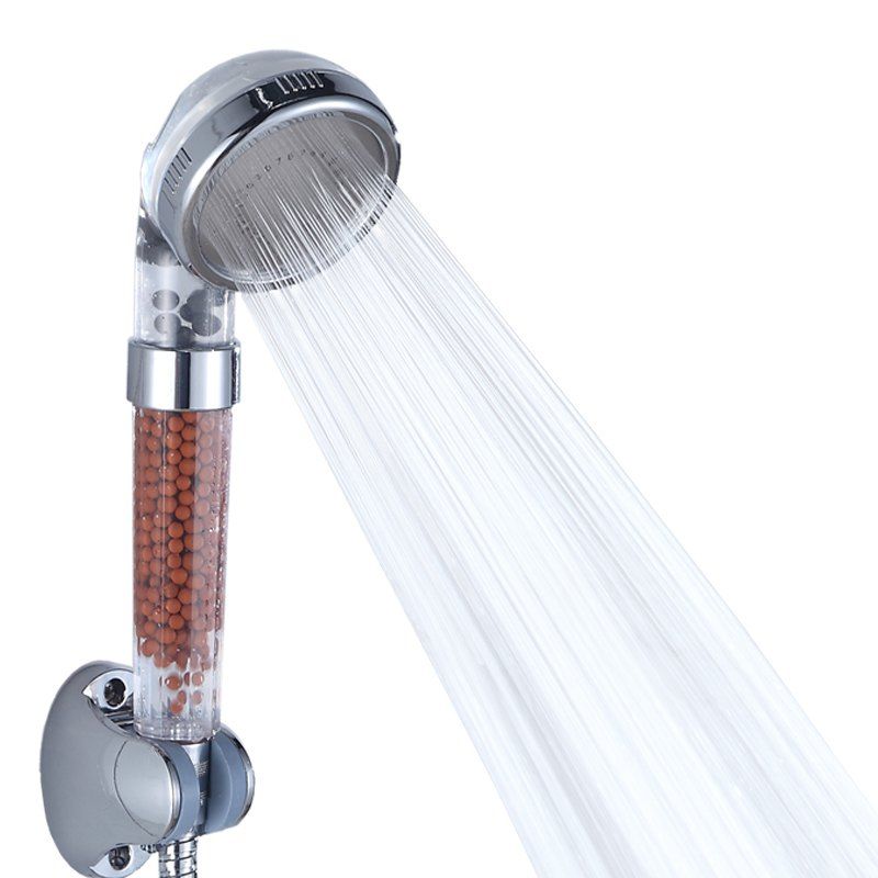 

Water Saving Shower Head Anion SPA Filtration Handheld Nozzle, Transparent