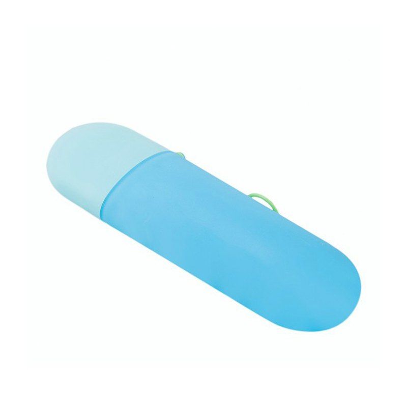

Candy-Colored Travel Cover with Wash Toothbrush Box, Deep blue