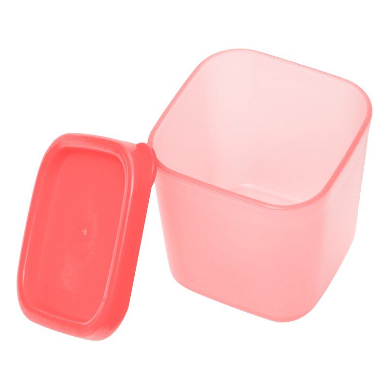 

Mini Food Crisper Kitchen Refrigerator Plastic Grains with Lid Sealing Pot, Pink