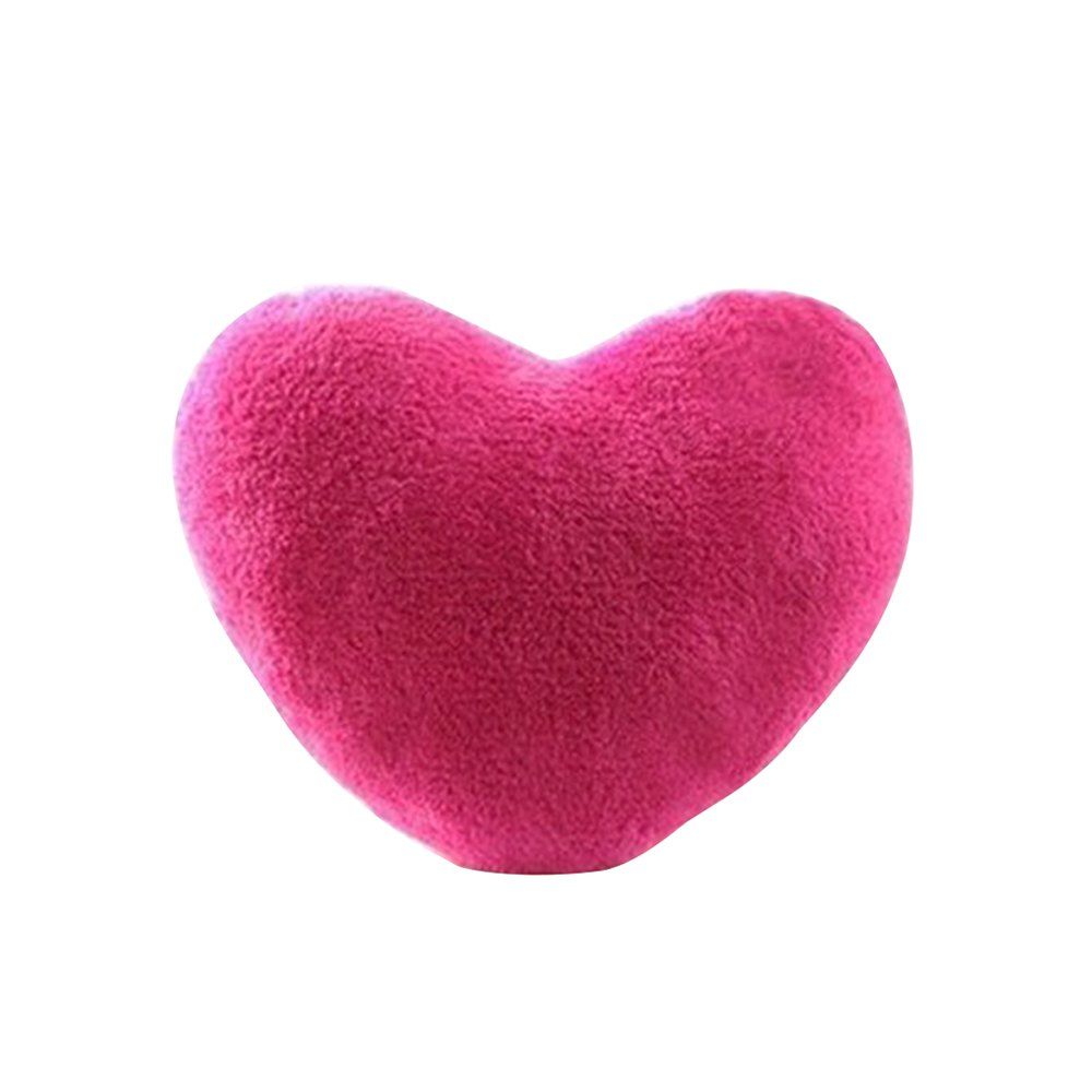 

Cute Heart Plush Lovers Pillow, Rose red
