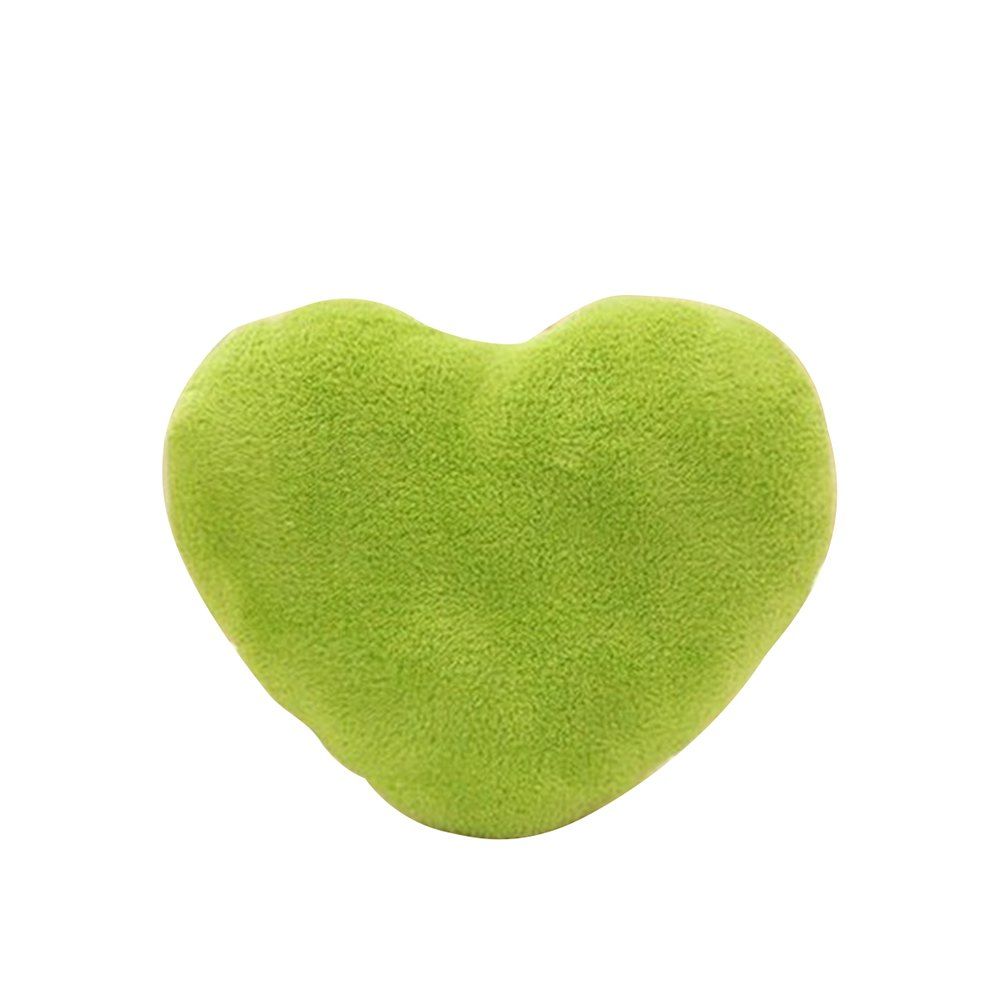 

Cute Heart Plush Lovers Pillow, Green yellow