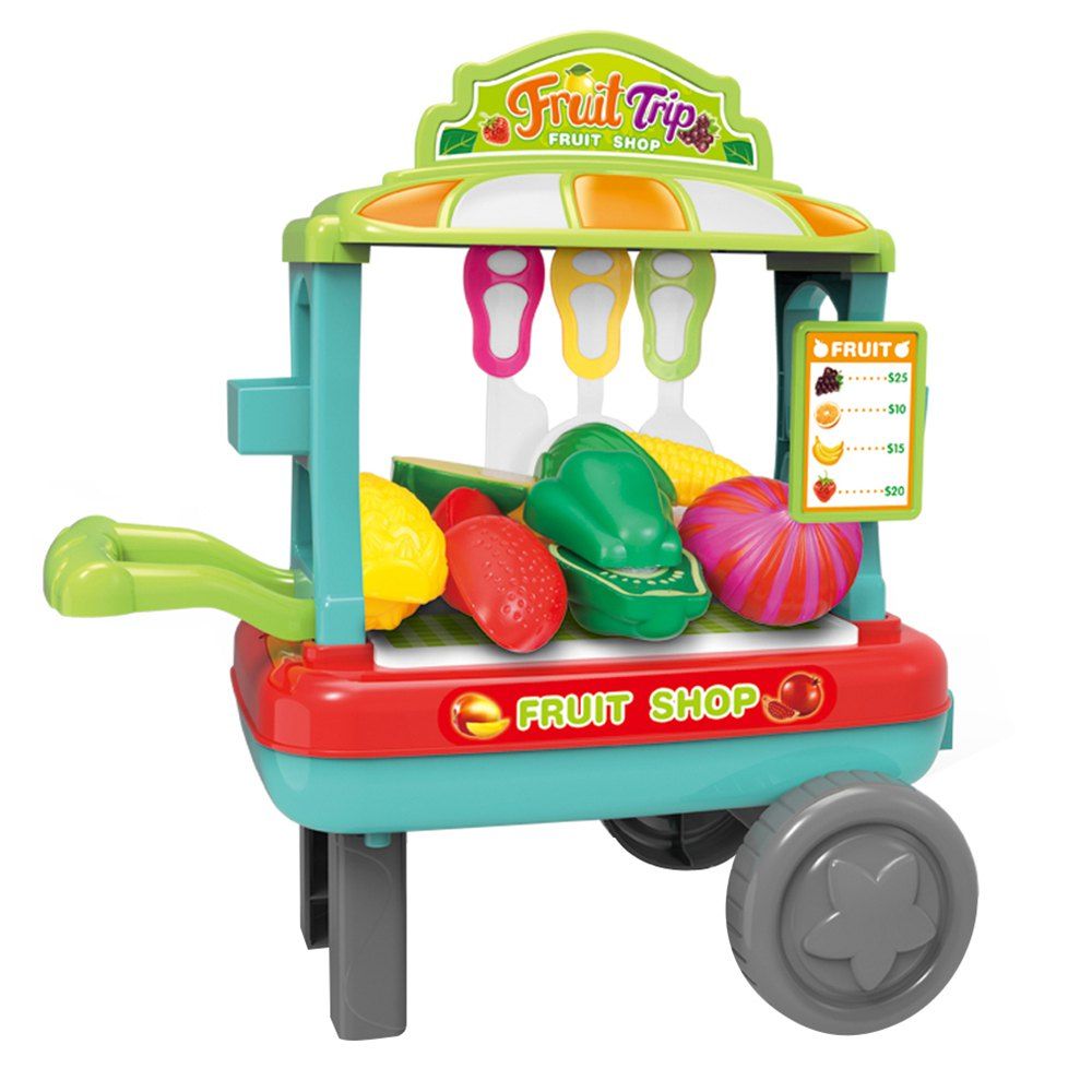 

Children Play House Longan Fruit Cart Toys Gift Box, Green