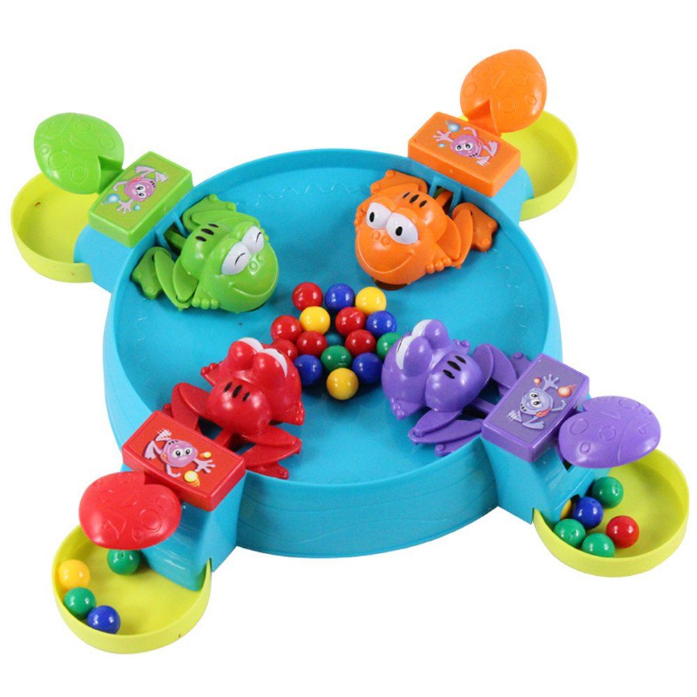 

Educational Toys for Small Children Feed the Frog Prey Beans Interactive Board, Ocean blue