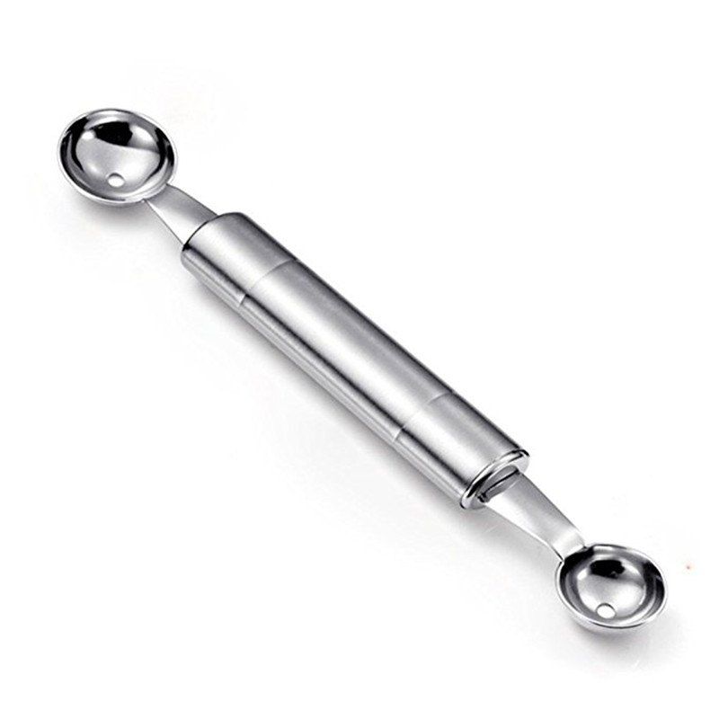 

Stainless Steel Double Head Fruit Baller, Silver