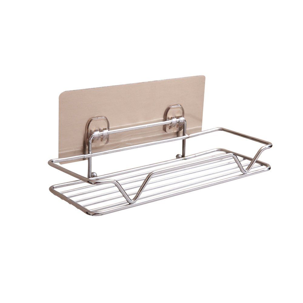 

Stainless Steel Seamless Storage Rack, Silver