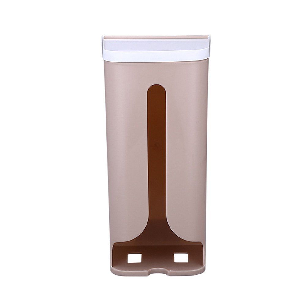 

Wall-Mounted Garbage Bag Debris Plastic Storage Box, Apricot