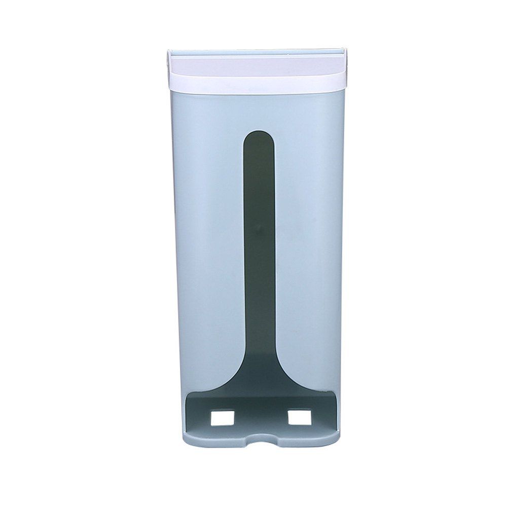 

Wall-Mounted Garbage Bag Debris Plastic Storage Box, Light blue