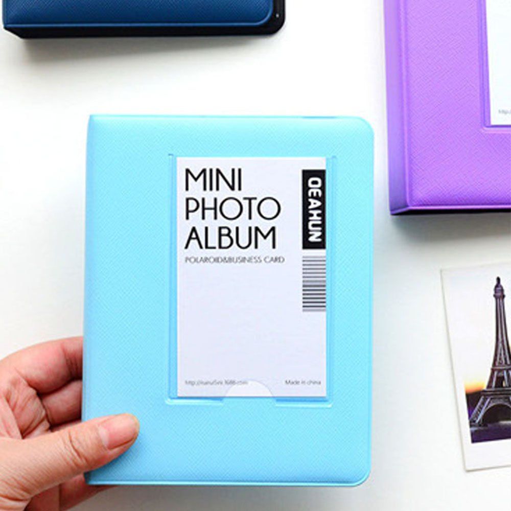 

Candy Color Standard 3 Inch Polaroid Album, Blue zircon