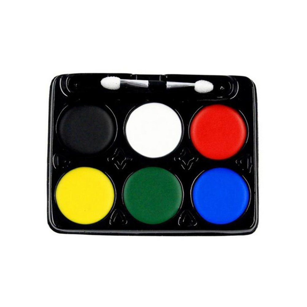 

Stylish 6-color Round Washable Body Paint Pigment, Multi