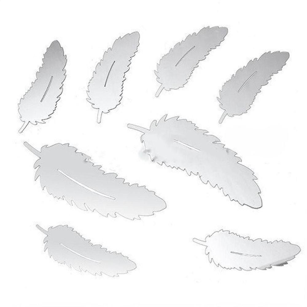

Silver Feather 3D Acrylic Mirror Paste, Gray goose