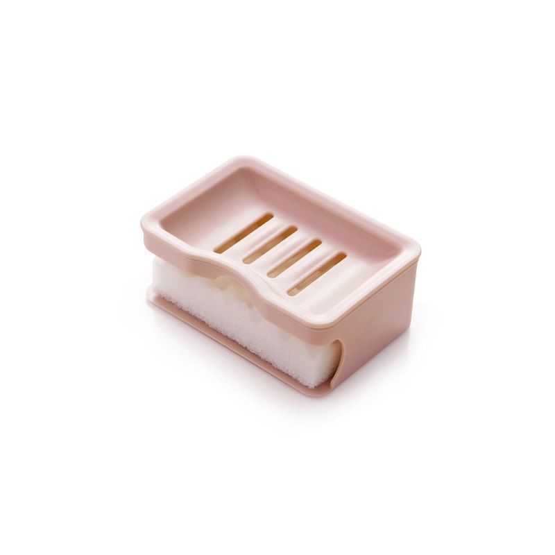 

Bathrooms Double Soap Box, Pink