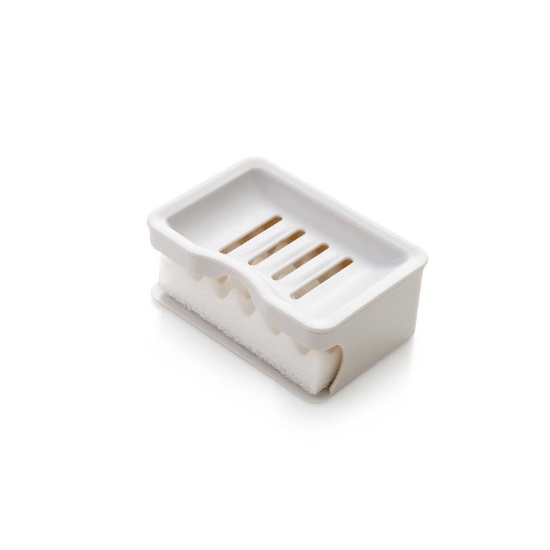 

Bathrooms Double Soap Box, Milk white
