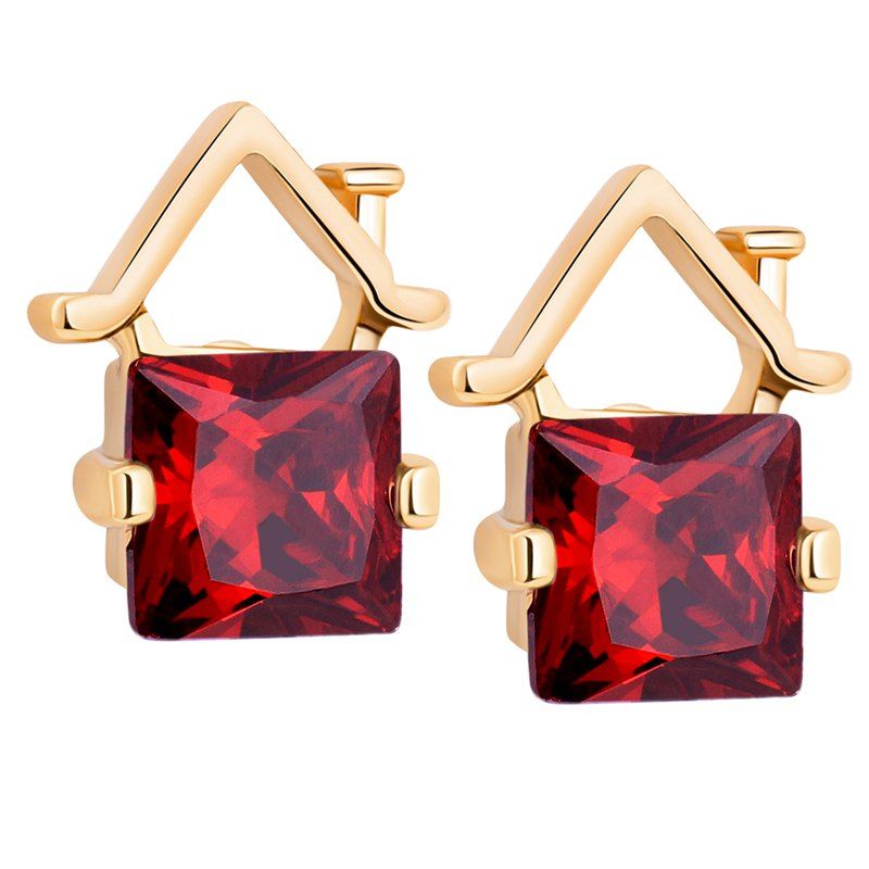 

Beautiful Zircon Earrings ERZ0173, Ruby red