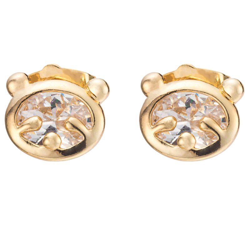 

Little Bear Fine Zircon Earrings ERZ0232, White