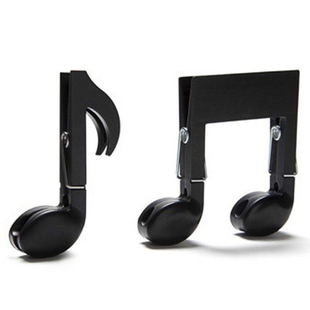 

Portable Multifunction Music Note Style Shape Small Clip, Black