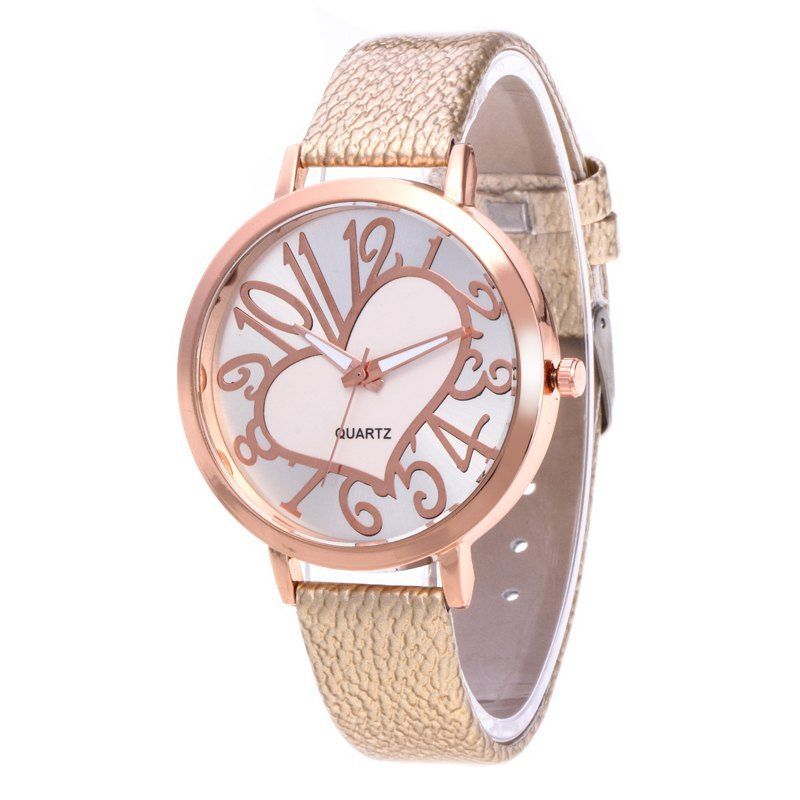 

Love Arabic Numerals Dial Women Watch, Cornsilk