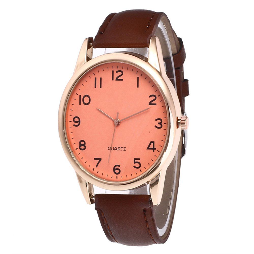 

Fashionable Simple Man Leather Watch, Coffee