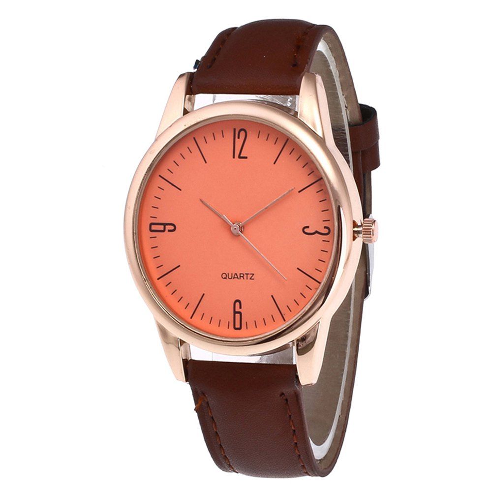 

Simple Arabic Numerals Scale Men Watch, Coffee