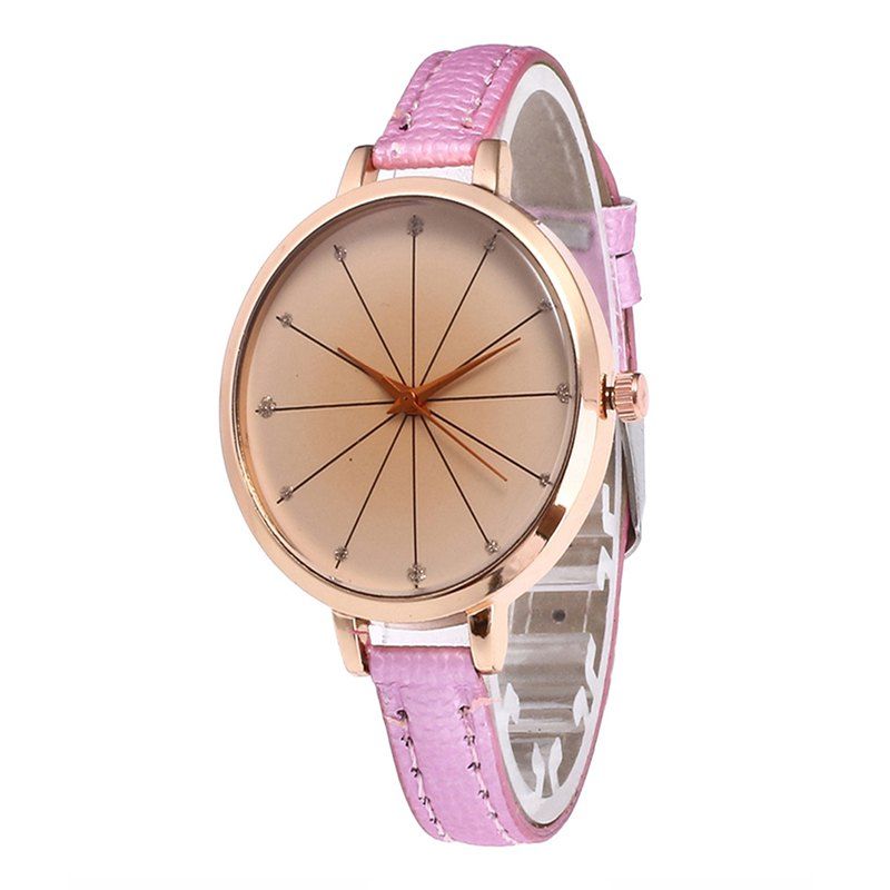 

Tea Color Dial Women Quartz Watch, Pink