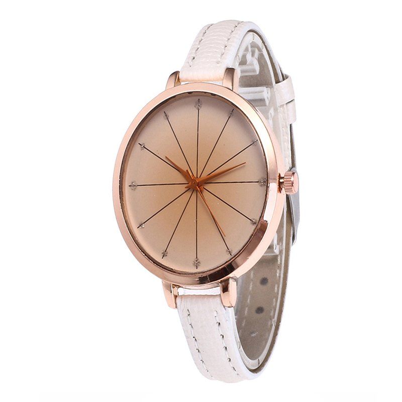 

Tea Color Dial Women Quartz Watch, White
