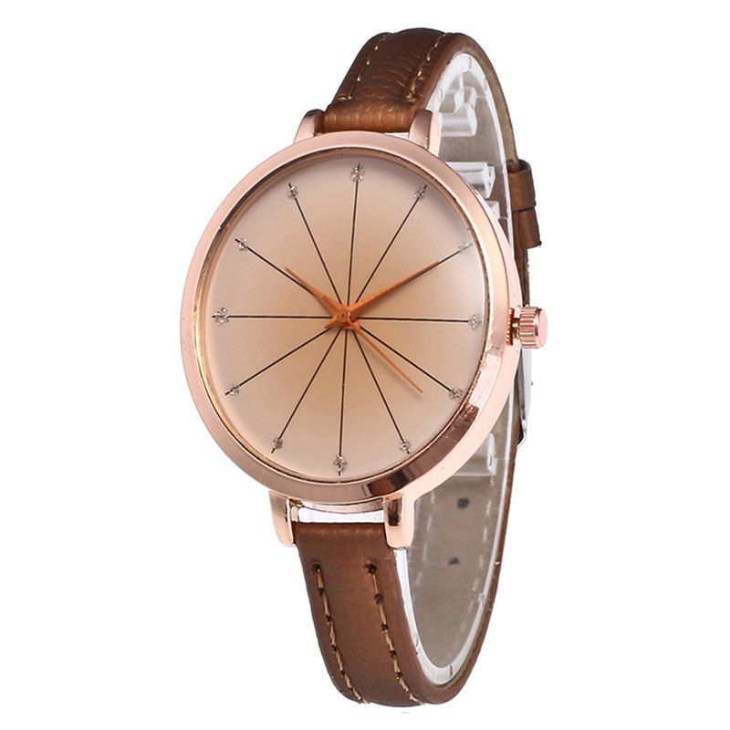 

Tea Color Dial Women Quartz Watch, Coffee