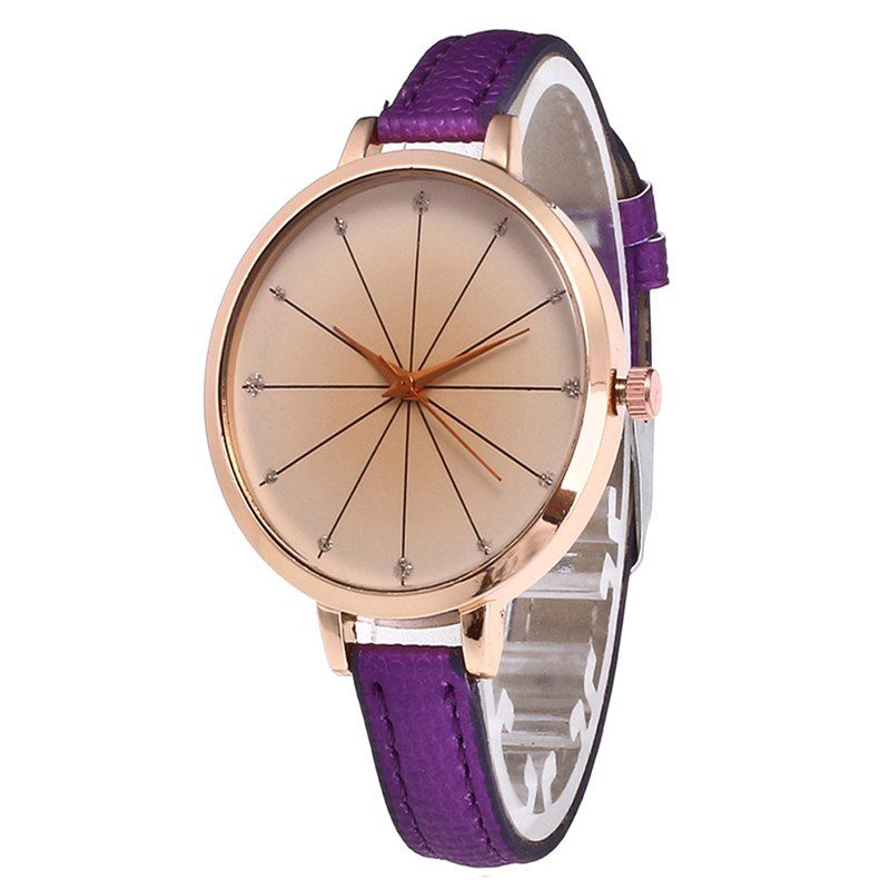 

Tea Color Dial Women Quartz Watch, Purple