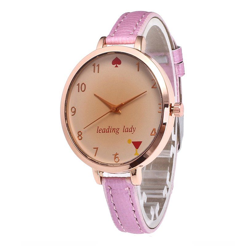 

Tawny Alphabet Leather Watch, Pink