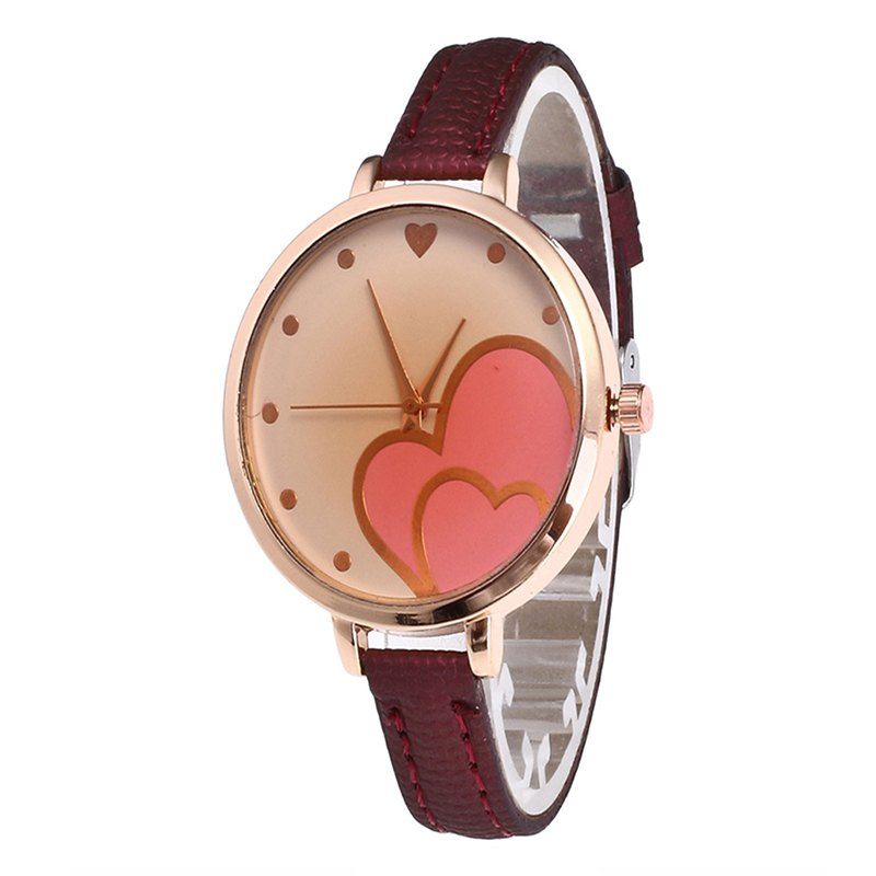 

Love Tea Women Quartz Watch, Red wine
