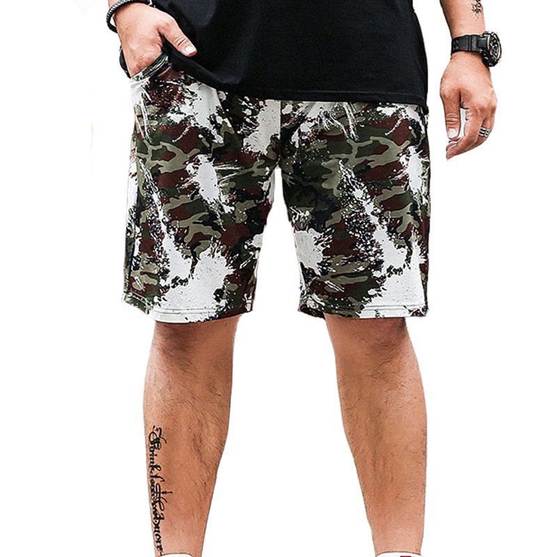

Summer Fashion Leisure Camouflage Large Size Men's Shorts, Army green