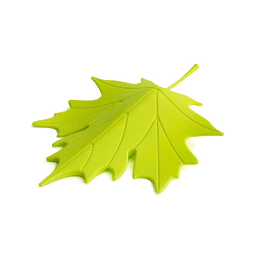 

Maple Shape Free Punching Door Stop, Green yellow