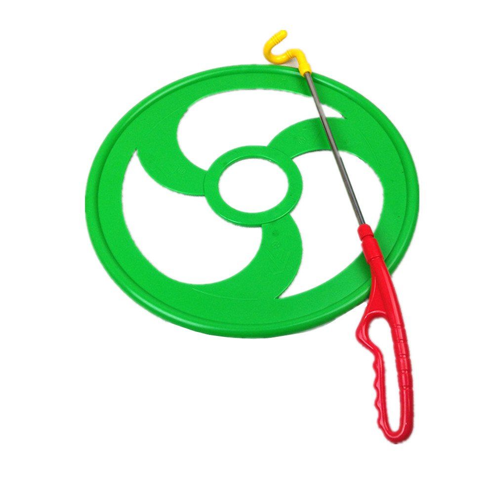 

Children Outdoor Sports Hoop Rolling Training Equipment Fitness Hot Wheels, Green